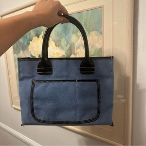 Saks vintage purse - suede